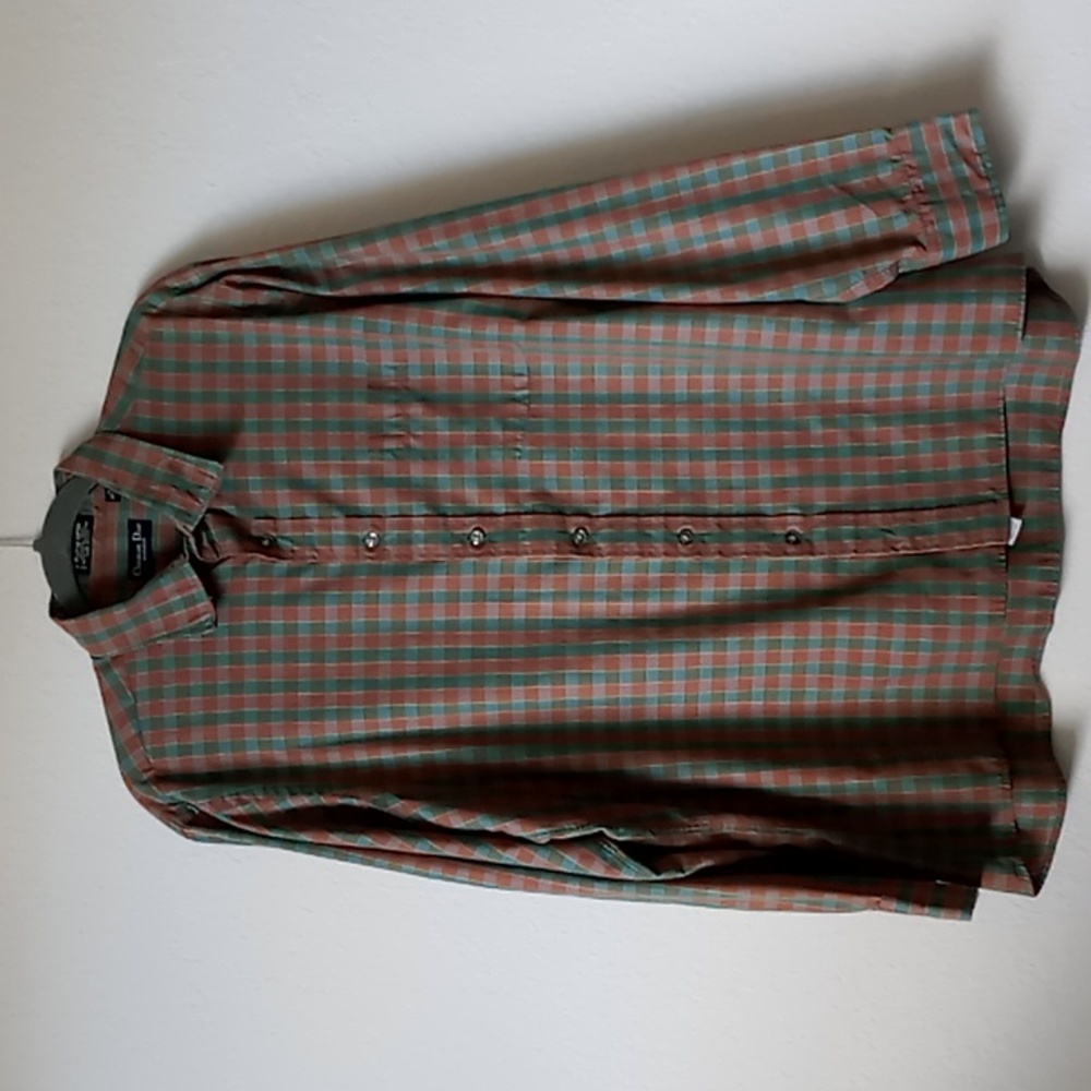 Vintage Christian Dior Monsieur Long Sleeve Button Down Shirt Size 17 34/35